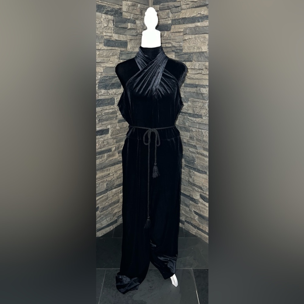 Forever 21+ Velvet Sleeveless Jumpsuit